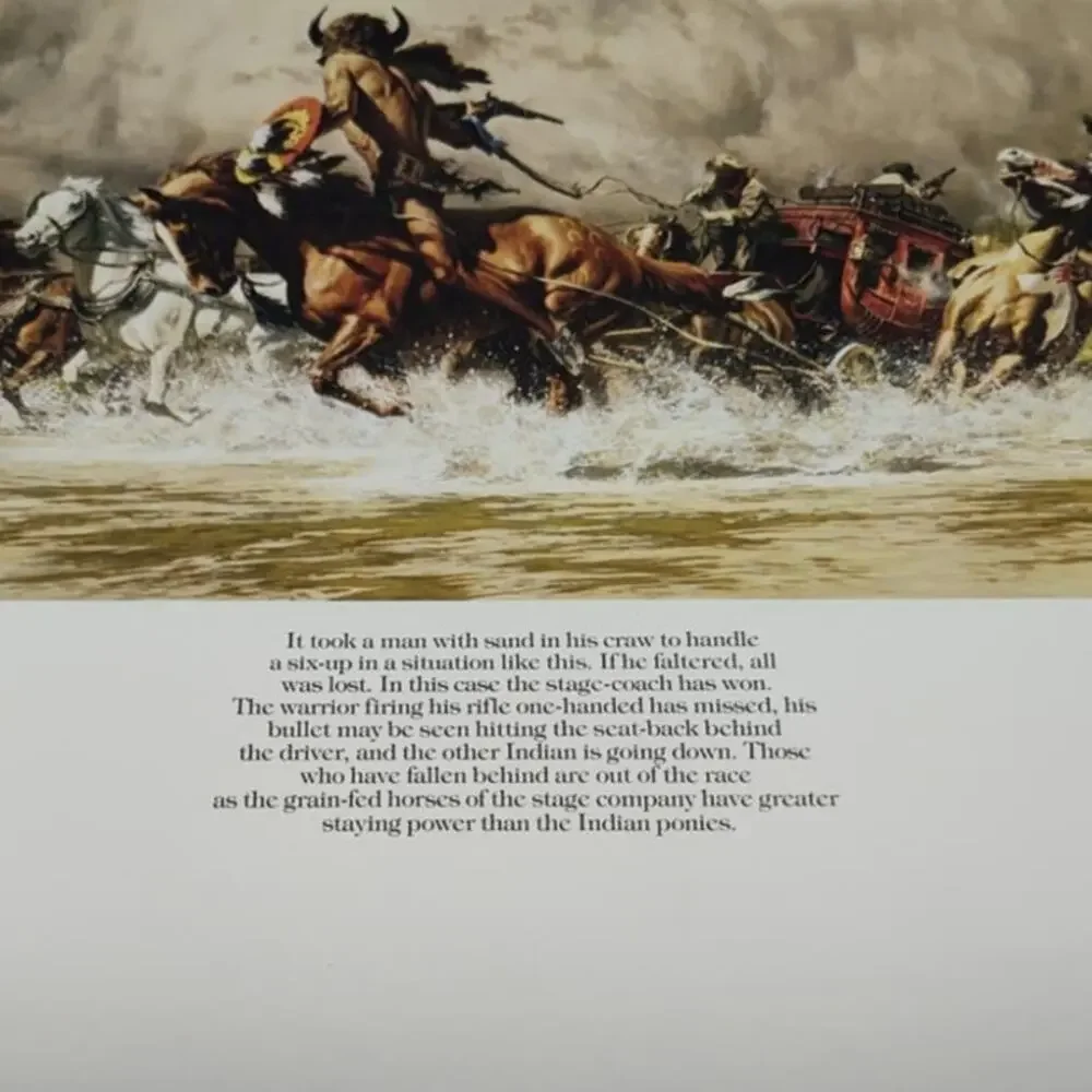Frank McCarthy & Louis L'Amour Calendar 1982 with L'Amour's West Map